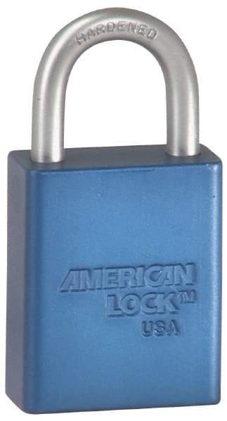 American Lock - Keyed Alike Conductive Lockout Padlock - 3" Shackle Clearance, 1/4" Shackle Diam, 1.8" Body Height x 1-1/2" Body Width, Green, 5 Pins - Americas Tooling