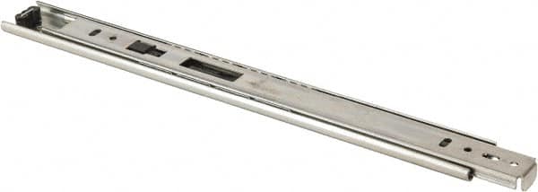 Knape & Vogt - 12" Slide Length, 9" Travel Length, Chrome Drawer Slide - Chrome Finish - Americas Tooling