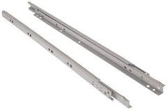 Knape & Vogt - 600mm Slide Length, 450mm Travel Length, Steel Epoxy-Coated Drawer Slide - White Epoxy Finish - Americas Tooling