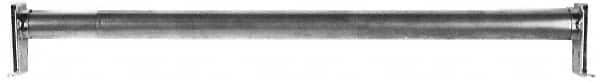 Stanley - 72" Max Width Adjustable Round Closet Rod - Zinc Plated Finish - Americas Tooling