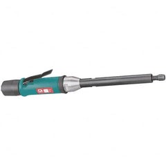 Dynabrade - 1/4" Collet, Straight Handle, Air Extended Length Die Grinder - 18,000 RPM, Rear Exhaust, 30 CFM, 0.5 hp, 90 psi, 1/4 NPT Inlet - Americas Tooling