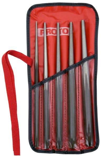 Proto - 5 Piece, 1/8 to 5/16", Drift Punch Set - Hex Shank, Comes in Pouch - Americas Tooling