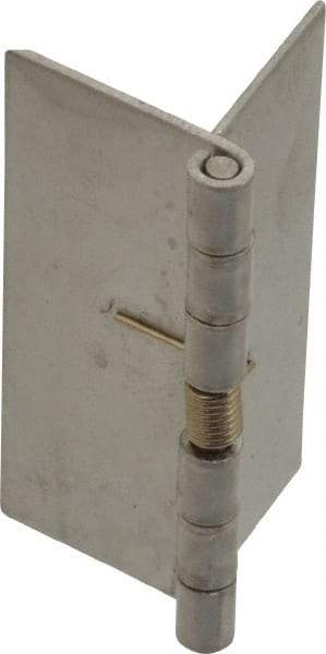 Value Collection - 1-3/4" Long x 1-1/2" Wide x 0.035" Thick, Spring Hinge - Stainless Steel, Plain Finish - Americas Tooling