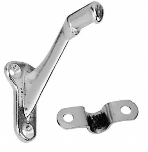 National Mfg. - Bright Brass Coated, Handrail Bracket - 2-1/4" Long, 2-29/32" High, 1-23/64" Wide - Americas Tooling