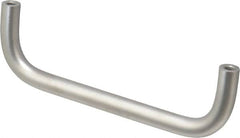 Electro Hardware - 8-32 Internal Thread, 5/16" Handle Diam, Plain Stainless Steel Drawer Pull - 4" Center to Center - Americas Tooling