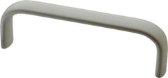 Electro Hardware - 1-1/2" High Oval Handle - Clear Anodized, Aluminum, 4-9/16" Center to Center - Americas Tooling