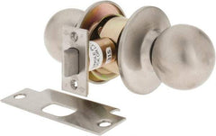 Yale - 1-3/8" Door Thickness, Stainless Steel Passage Knob Lockset - 2-3/4" Back Set, 2 Cylinder - Americas Tooling