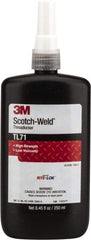 3M - 250 mL, Red, High Strength Liquid Threadlocker - Series TL71, 24 hr Full Cure Time, Hand Tool, Heat Removal - Americas Tooling