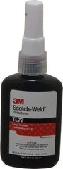 3M - 50 mL Bottle, Red, High Strength Liquid Threadlocker - Series TL77, 24 hr Full Cure Time, Hand Tool, Heat Removal - Americas Tooling