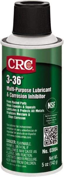 CRC - 6 oz Aerosol Can Lubricant - Clear Blue-Green, -50°F to 250°F, Food Grade - Americas Tooling