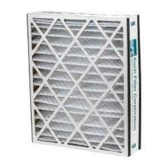 Made in USA - 20" Noml Height x 25" Noml Width x 5" Noml Depth, 35 to 45% Capture Efficiency, Wire-Backed Pleated Air Filter - MERV 8, Cotton/Polyester, Integrated Beverage Board Frame, 300 Max FPM, 1,040 CFM, For Airbear 255649-102 & 229990-102 - Americas Tooling