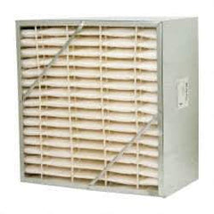 Value Collection - 24" Noml Height x 24" Noml Width x 12" Noml Depth, 65% Capture Efficiency, Rigid Box Air Filter - MERV 11, Synthetic Polypropylene, Integrated Corrosion-Resistant Steel Frame, 2,000 CFM - Americas Tooling