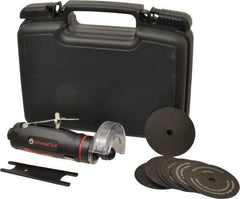 Universal Tool - 2-7/8" Wheel Diam, 22,000 RPM, Pneumatic Cutoff & Cutoff-Grinder Tool - Straight Handle - Americas Tooling