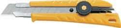 Olfa - Snap Utility Knife - Yellow Plastic Handle - Americas Tooling