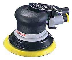 Dynabrade - 12,000 OPM, 18 CFM Air Consumption, Palm Air Orbital Sander - Round Pad, 1/4 NPT Inlet - Americas Tooling