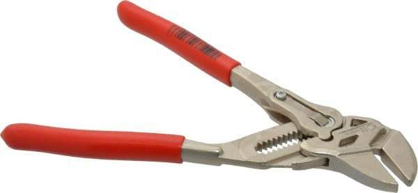 Knipex - 7" OAL, Pipe Wrench Tongue & Groove Pliers - Smooth Smooth Jaws, Standard Head - Americas Tooling