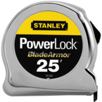 STANLEY® PowerLock® Tape Measure with BladeArmor® Coating 1" x 25' - Americas Tooling