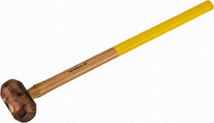 Cook Hammer - 10 Lb Head Nonsparking Mallet - 31" OAL, Wood Handle - Americas Tooling