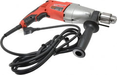 Milwaukee Tool - 120 Volt 1/2" Keyed Chuck Electric Hammer Drill - 0 to 20,000 & 0 to 40,000 BPM, 0 to 1,350 & 0 to 2,500 RPM, Reversible - Americas Tooling