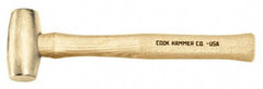 Cook Hammer - 10 Lb Head Nonsparking Mallet - 31" OAL, Wood Handle - Americas Tooling