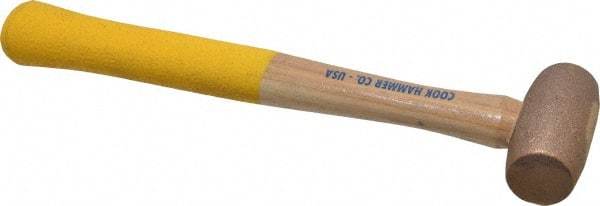 Cook Hammer - 1 Lb Head Nonsparking Mallet - 12" OAL, Wood Handle - Americas Tooling