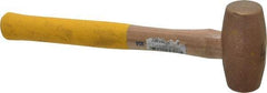 Cook Hammer - 3 Lb Head Nonsparking Mallet - 16" OAL, Wood Handle - Americas Tooling