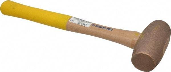 Cook Hammer - 5 Lb Head Nonsparking Mallet - 16" OAL, Wood Handle - Americas Tooling