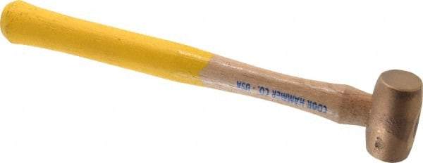 Cook Hammer - 1/2 Lb Head Nonsparking Mallet - 12" OAL, Wood Handle - Americas Tooling