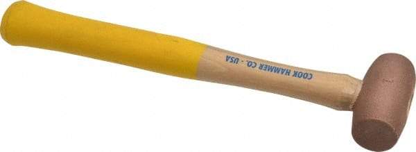 Cook Hammer - 1 Lb Head Nonsparking Mallet - 12" OAL, Wood Handle - Americas Tooling