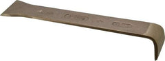 Ampco - Stiff Bronze 1-Edge Scraper - 2" Blade Width x 2" Blade Length, 12" Long Aluminum Handle - Americas Tooling