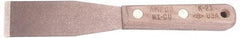 Ampco - 1-1/4" Wide Nickel Copper Putty Knife - Stiff, Wood Handle, 7-3/4" OAL - Americas Tooling