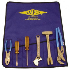 Ampco - 6 Piece Nonsparking Tool Set - Comes in Tool Roll - Americas Tooling