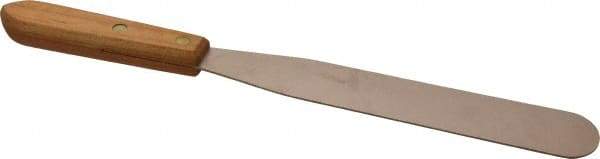 Ampco - 1-1/2" Wide Nickel Copper Spatula - Stiff, Wood Handle, 14" OAL - Americas Tooling