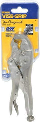 Irwin - 7" OAL Locking Jaw Locking Pliers - 7/16 to 3/4" Jaw Opening, Standard Handle - Americas Tooling