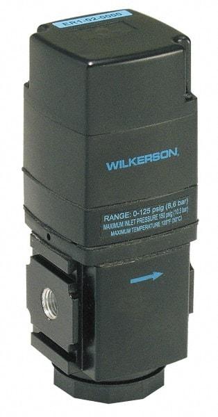 Wilkerson - 3/8 NPT Port, 200 CFM, Aluminum Electronic Regulator - 0 to 125 psi Range, 150 Max psi Supply Pressure, 2.35" Wide x 6.31" High - Americas Tooling