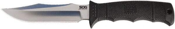 SOG Specialty Knives - 4-7/8" Long Blade, AUS-8 Stainless Steel, Fine Edge, Fixed Blade Knife - 9-1/2" OAL, Glass-Reinforced Nylon Handle, Includes Ballistic Nylon Sheath - Americas Tooling