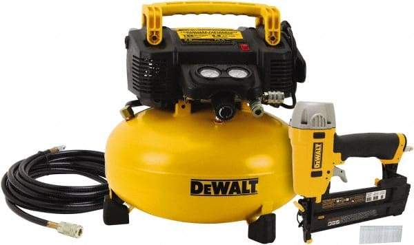 DeWALT - 0.9 hp, 2.6 SCFM at 90 psi, Pancake Compressor - 6 Gal Tank, 10 Amp, 165 psi, 120V - Americas Tooling