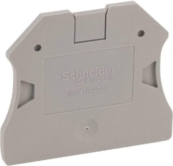 Schneider Electric - 2.2mm High, Terminal Block End Cover - Use with NSYT Terminal Blocks - Americas Tooling