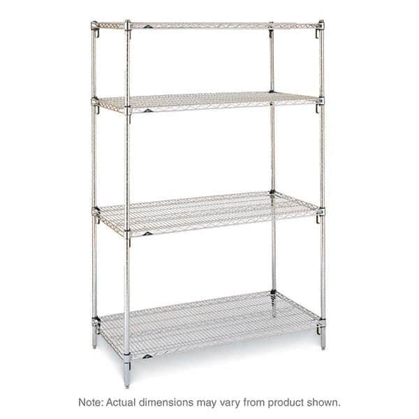 Metro - 2,000 Lb Capacity 4 Shelf Wire Shelving - Starter Unit - Americas Tooling