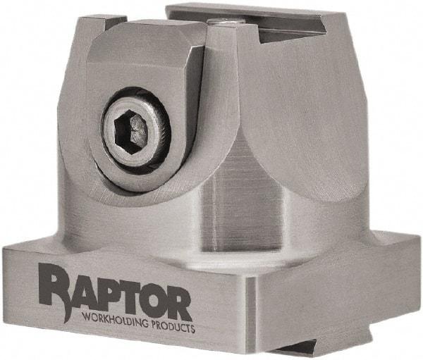 Raptor Workholding - 3/4" Jaw Width, 2" High x 2.07" Long x 2.07" Wide Dovetail Vise - For Use with 4 & 5 Axis Workholding Systems - Americas Tooling