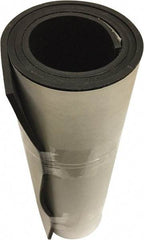 Value Collection - 3/16" Thick x 36" Wide x 10' Long Black Neoprene Rubber Roll - Stock Length, Adhesive Back, 60 Shore A Durometer, 1,500 psi Tensile Strength, -30°F to 225°F - Americas Tooling