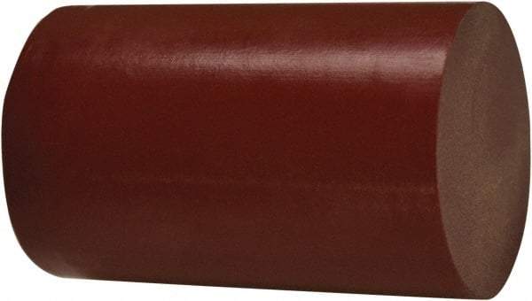 TriStar - 3' Long, 1-1/2" Diam, Plastic Plastic Rod - + 1/4 - 0.0" Length Tolerance, +0.030/-0.000" Diam Tolerance, 75D Hardness, Maroon - Americas Tooling