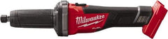 Milwaukee Tool - 1/4" Collet, 20,000 RPM, Inline Handle Electric Die Grinder - 18 Volts - Americas Tooling