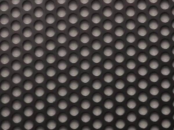 Value Collection - 36 x 40 x 0.06" Perforated Carbon Steel Sheet - 5/16" Staggered Round Holes, 7/16" Hole Spacing - Americas Tooling