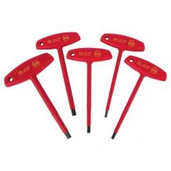 5PC INSULATED T-HANDLE HEX SET-MM - Americas Tooling