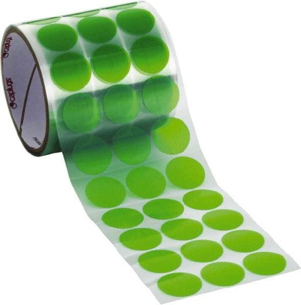 Caplugs - Green Polyester Film High Temperature Masking Tape - Series PC500X1000RT, 3.5 mil Thick - Americas Tooling