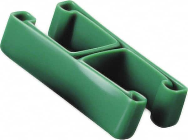 Caplugs - 1-5/8" x 3/4", Flexible Push-On I-Frame End Cap - 1-5/8" Long, Vinyl, Orange - Americas Tooling