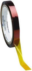 Caplugs - 3/8" Wide x 36 Yd Long Amber Polyamide High Temperature Masking Tape - Series 22-0375, 2.5 mil Thick - Americas Tooling