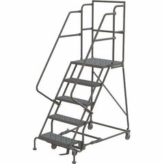 TRI-ARC - Rolling & Wall Mounted Ladders & Platforms Type: Rolling Warehouse Ladder Style: Rolling Platform Ladder - Americas Tooling