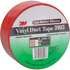 3M - 50 Yd x 49" x 6.5 mil Red Vinyl Duct Tape - Americas Tooling